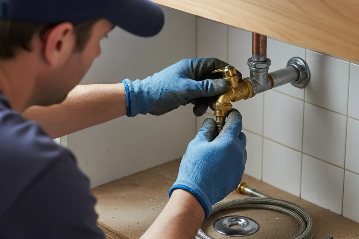 Shutoff valve and fitting work during Faucet and Fixture Repair in Lake Lynn